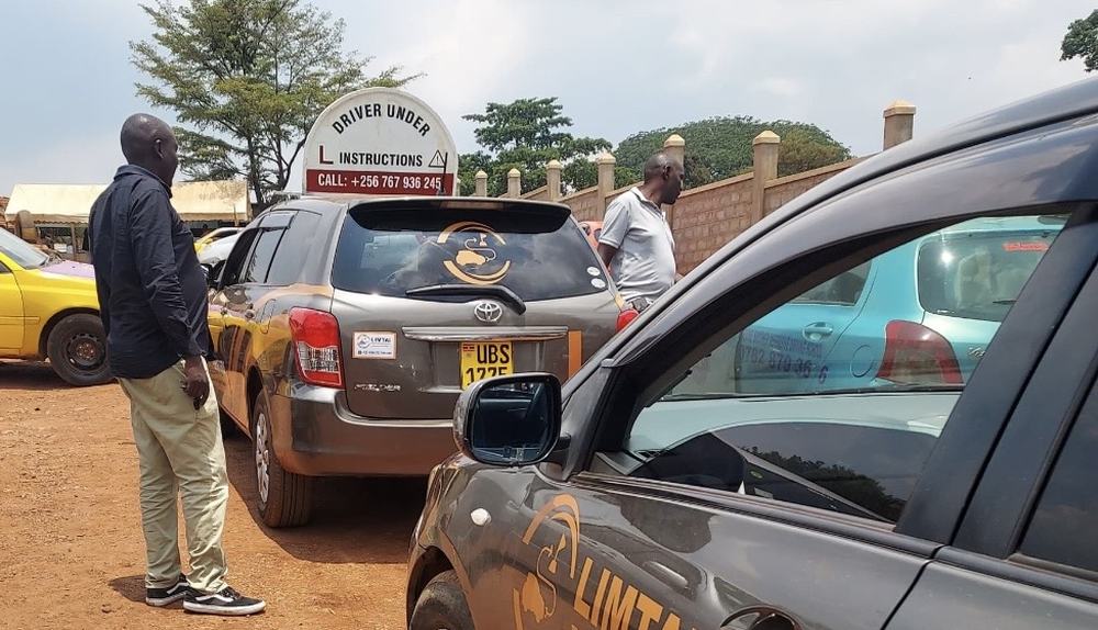 Limtai instructors and training vehicles at the Kampala yard